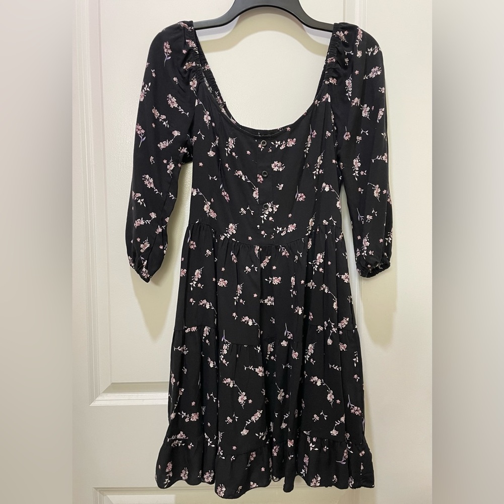 Rue21 Black Floral Print Dress